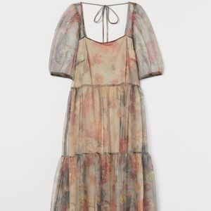 NWOT H&M mesh floral dress